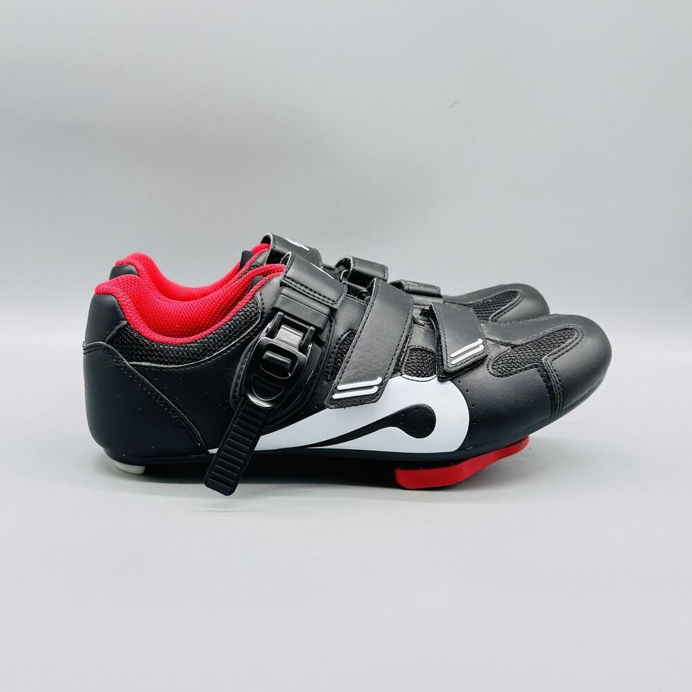Peloton Shoes Womens 9 Black Red Cycling Look Delta Clipless Cleats Indoor Bike